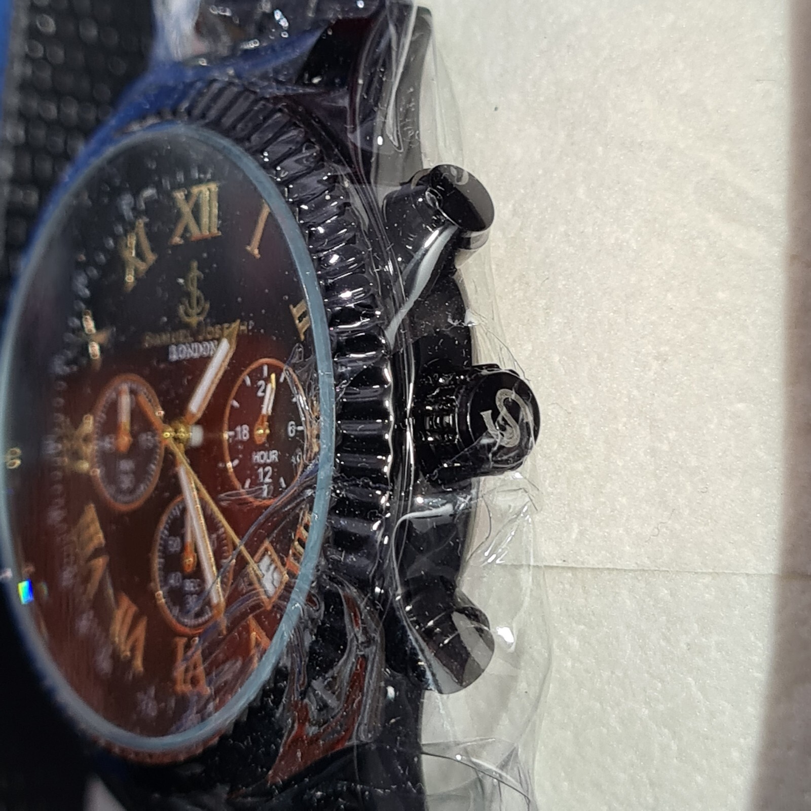 Samuel Joseph Speed Exquisite Black Men’s Watch | SJ0015 – New With Box and Tags