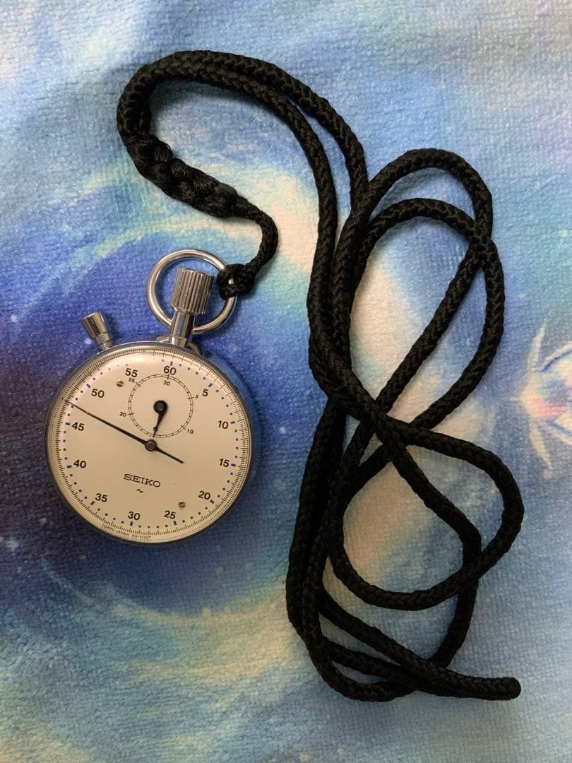 “Working Condition” SEIKO Stopwatch, Manual Winding, 88-5021, Silver (