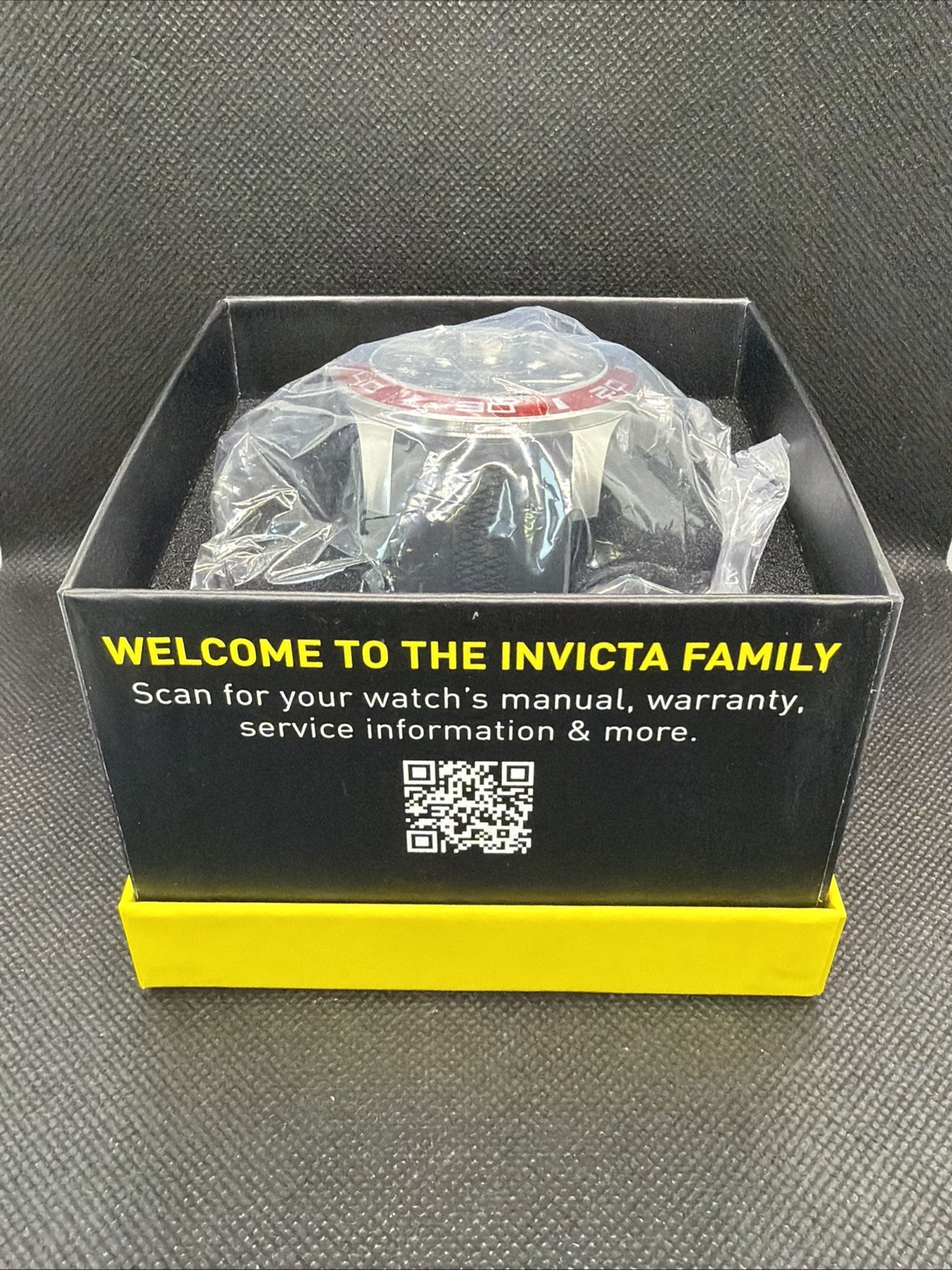 INVICTA PRO DIVER IMPACT BLACK DIAL SILVER RED & BLUE CASE 50mm NEW Stunning!