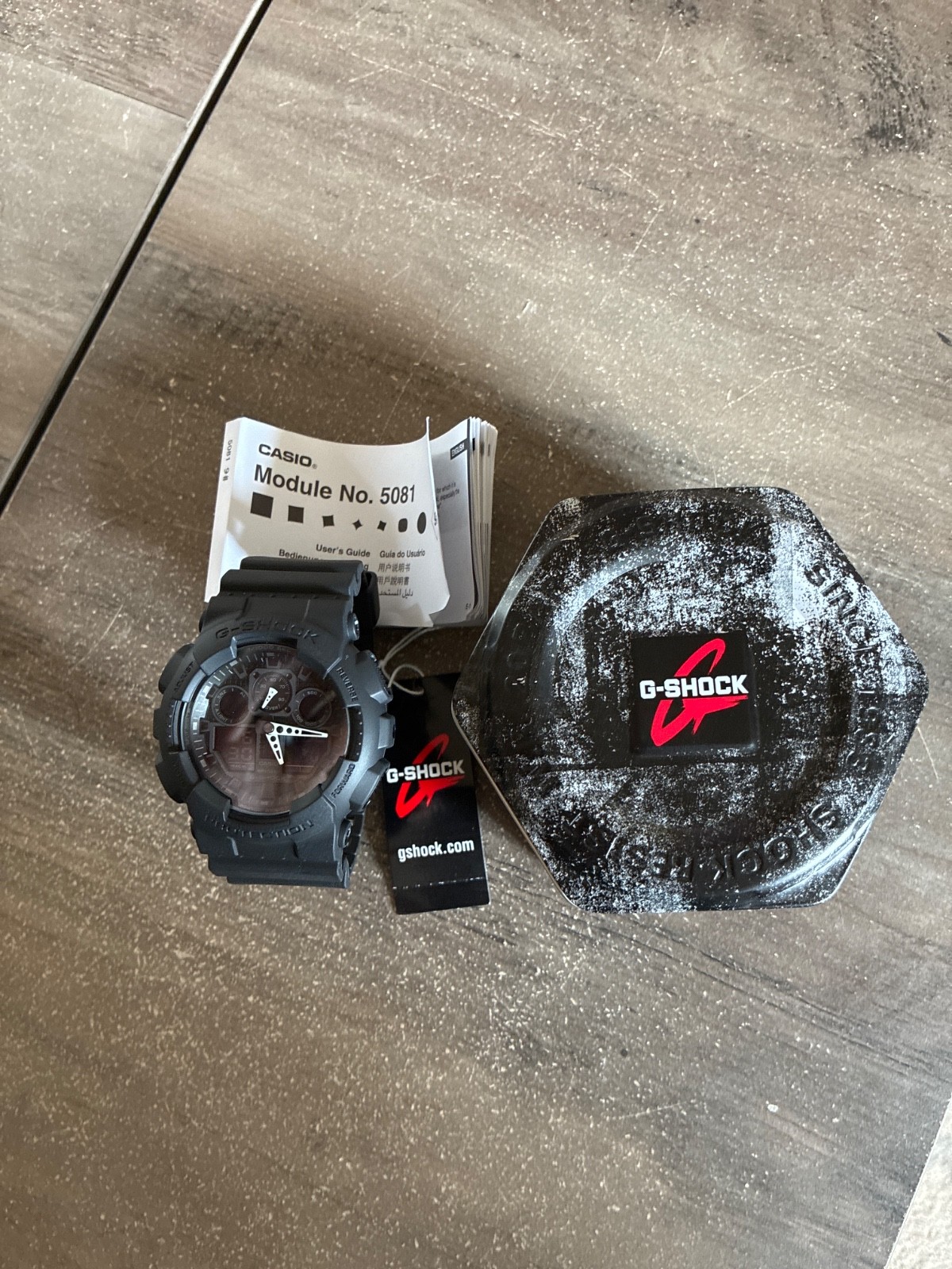 Black Casio G-Shock GA100-1A1 Wrist Watch for Men brand new w/papers never worn