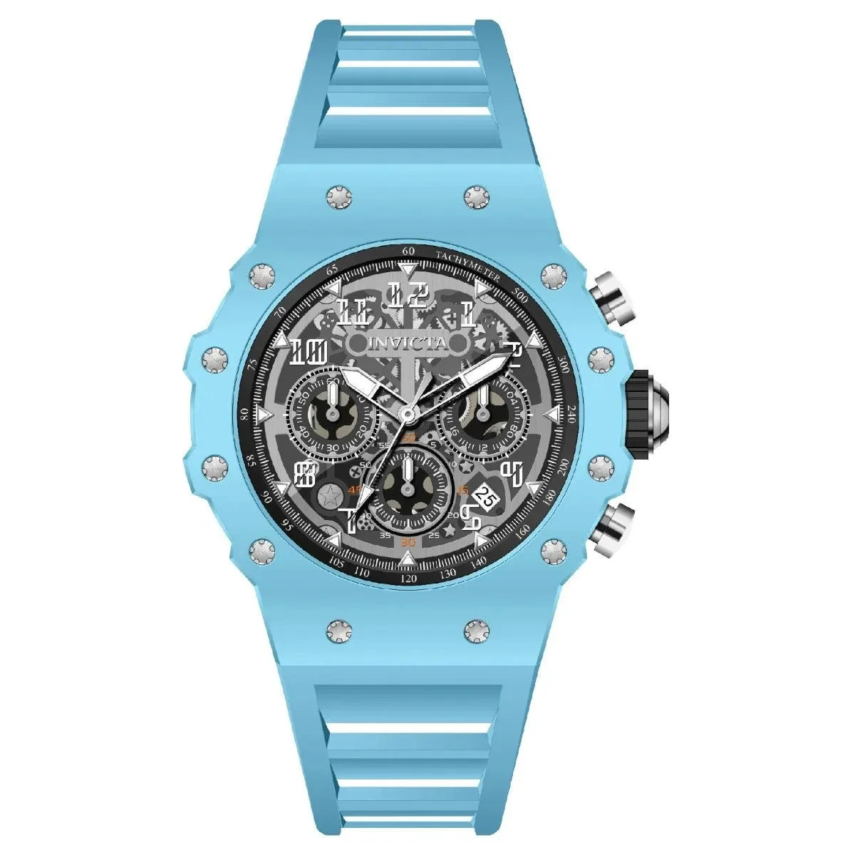 Invicta Racing Vaulthan Men’s Watch 44mm 69674 Limited Ed Lt Blue New