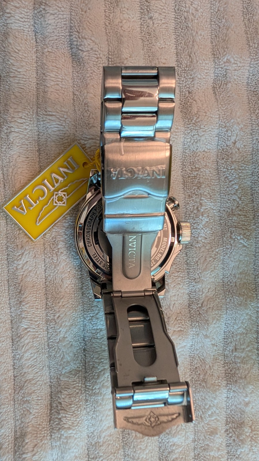 Invicta I-Force (Lefty) Chronograph Red Dial Men’s Watch 20133 SS Bracelet Rare!