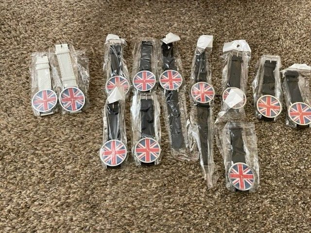 United Kingdom UK Union Jack Flag Unisex Wrist Watch New Battery !