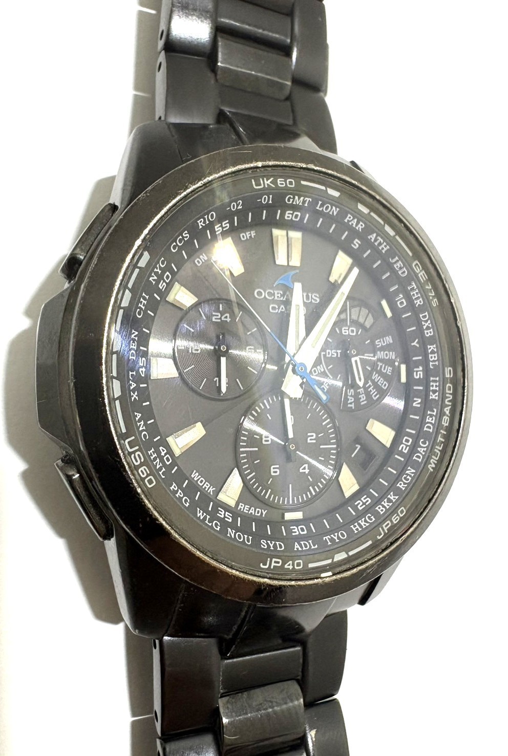 CASIO OCEANUS OCW-M700 Titanium Tough Solar Multiband 5 Chronograph Watch Japan