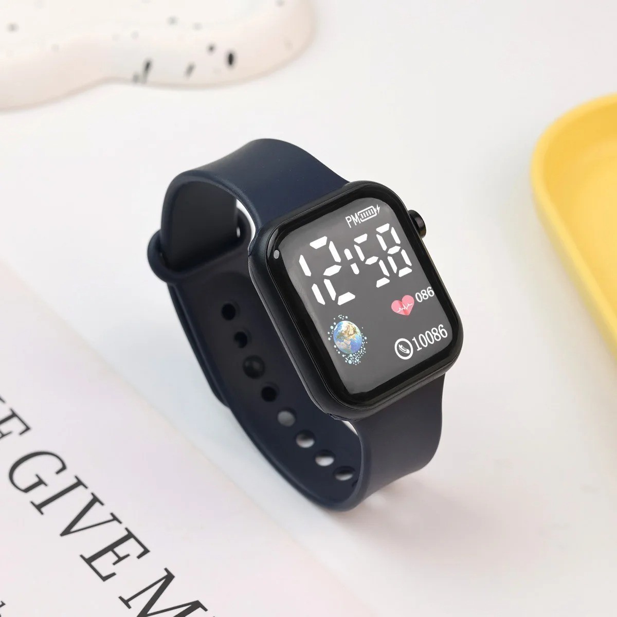 LED Digital Sport Watch Waterproof Wristwatch Boys Girls Kids Gift