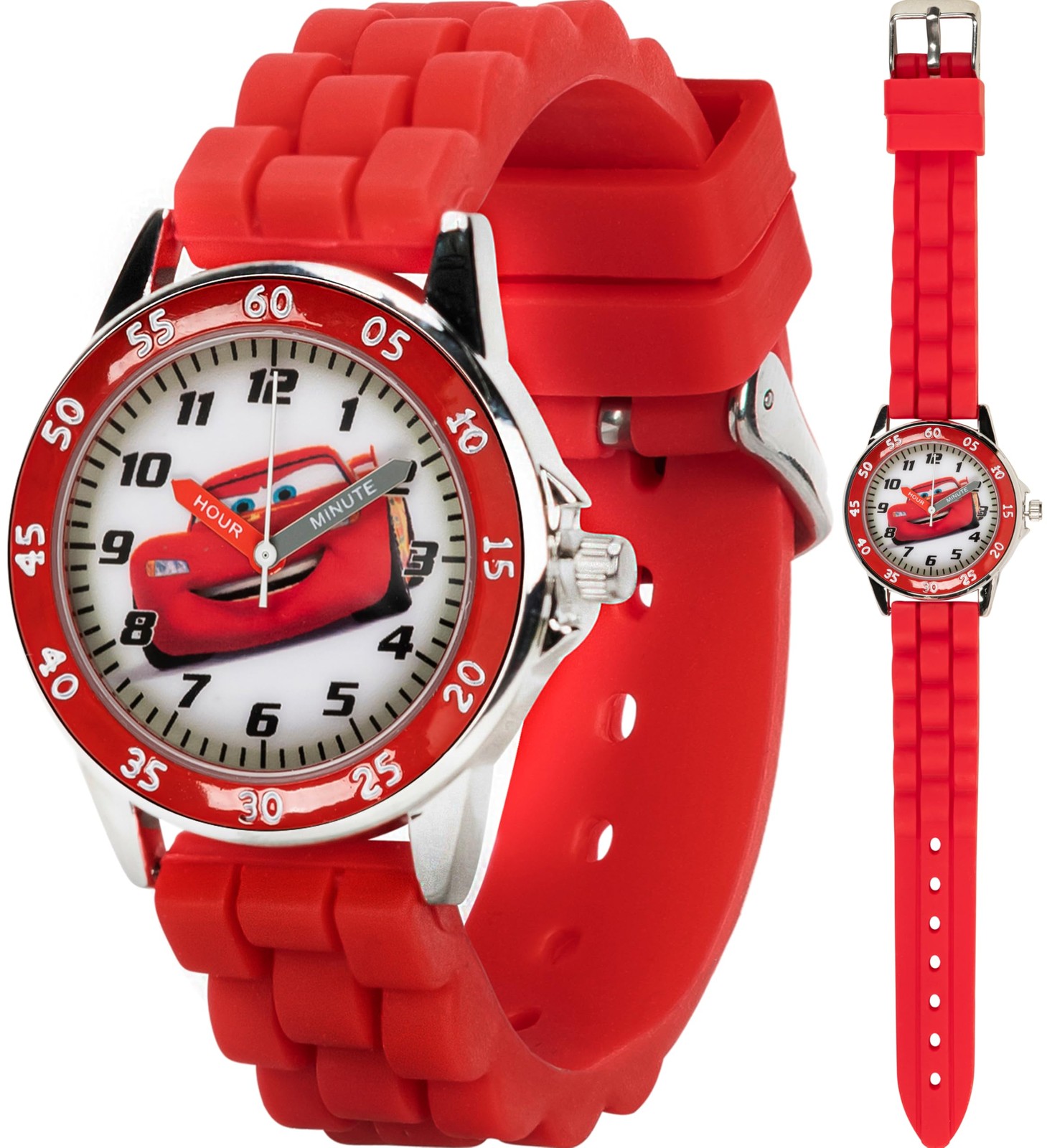 Disney Pixar Cars Kids’ Time-Teaching Watch – Lightning McQueen Design Red