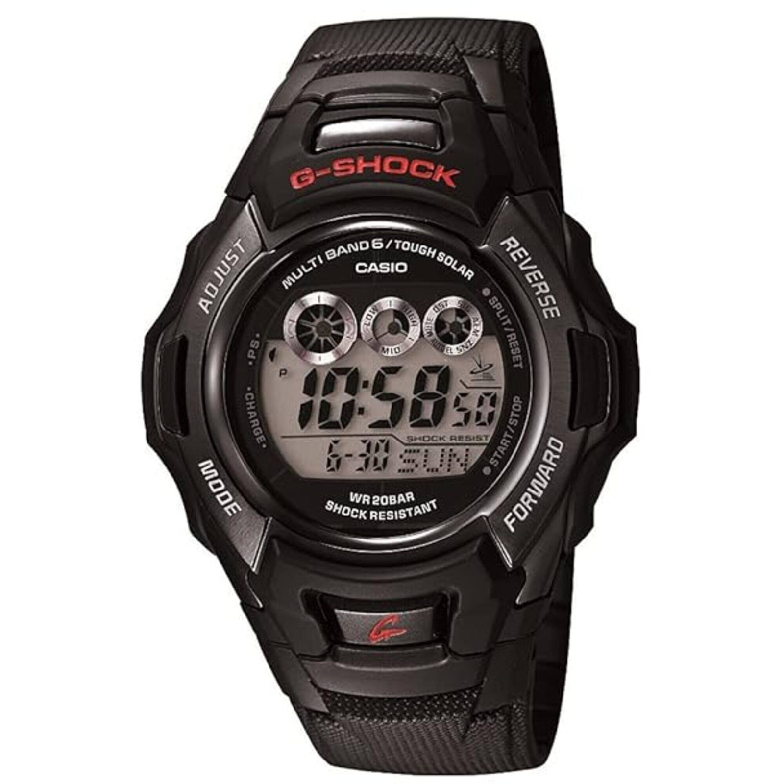 Casio Men’s Watch G-Shock Black and Grey Digital Dial Resin Strap GWM530A-1