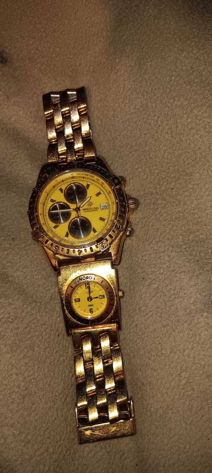 Breitling chronomat with UTC side watch water resistant 100m/330ft B135999
