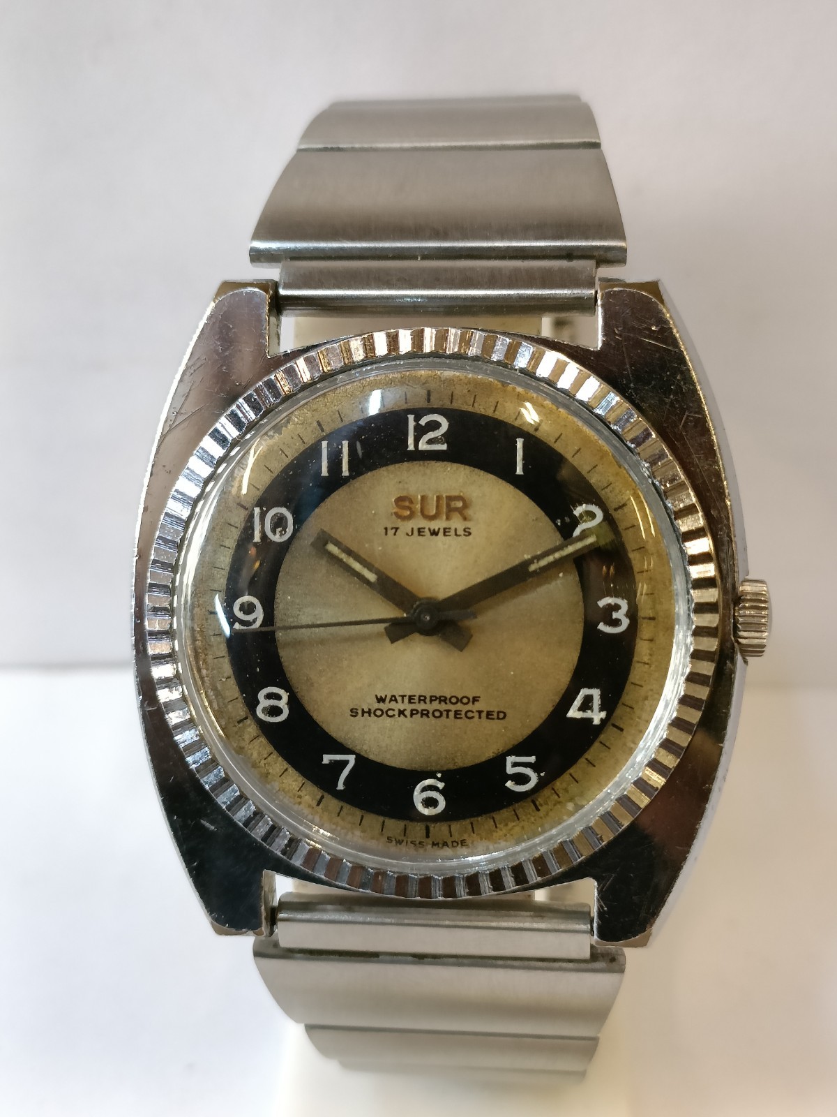 SUR 17J WINDING PATINA DIAL SWISS MEN’S WORKING CONDITION