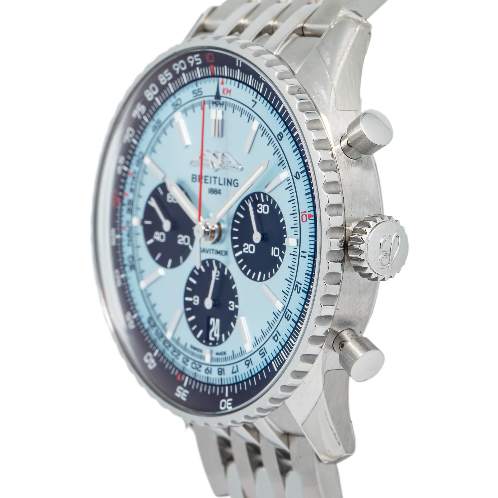 Breitling Navitimer AB0138 Chronograph SS Blue Dial Automatic Men’s Watch 43mm