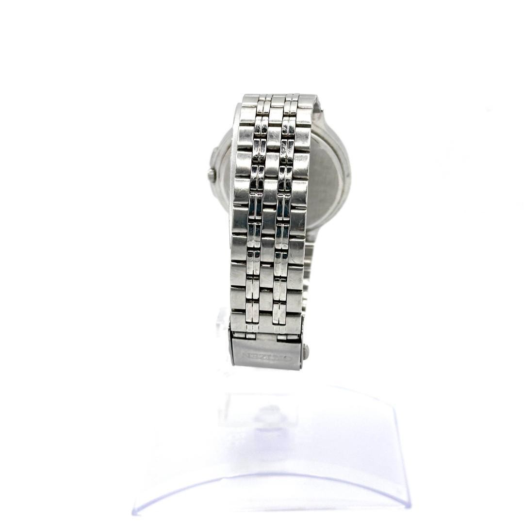 CITIZEN EcoDrive E100 Solar Powered Watch, Excellent Condition, White Guilloche