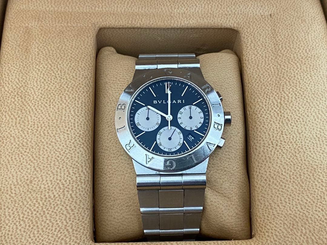 BVLGARI Diagono Sport Chronograph CH35S Black Dial Quartz Men’s Watch