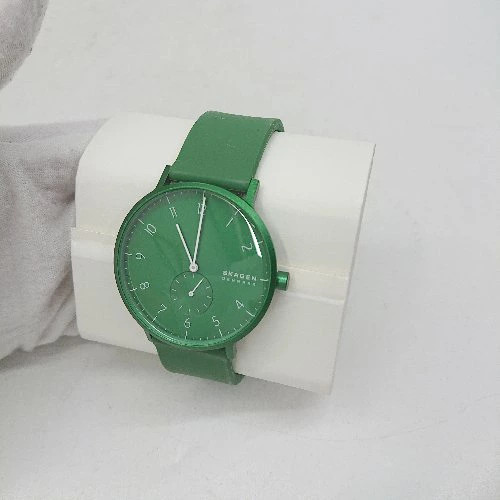 [A1R] Skagen Denmark Minimalist Three-Hand Green Dial Unisex Watch [t3s]