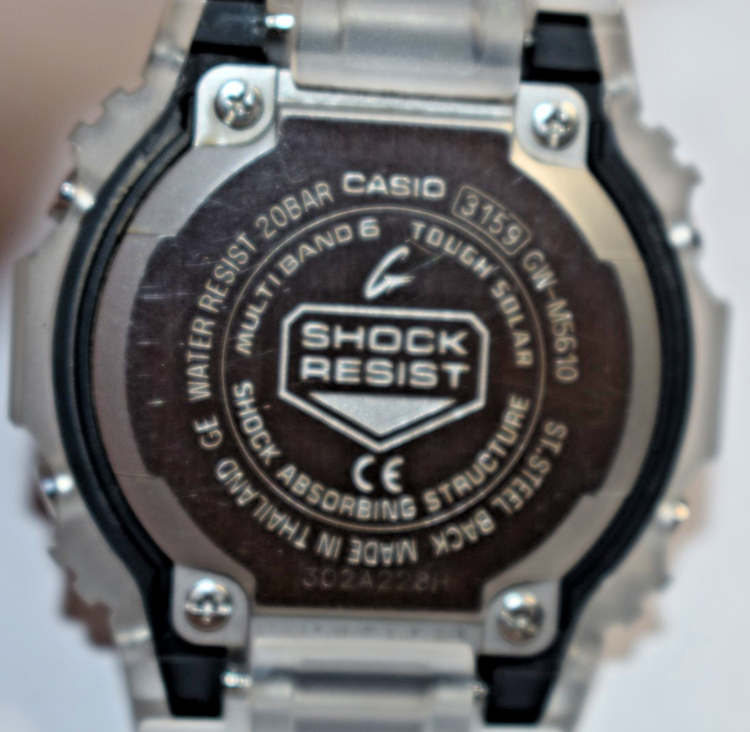 MODIFIED Casio GWM5610U-1 (3495) Translucent Men’s Digital Tough Solar Watch
