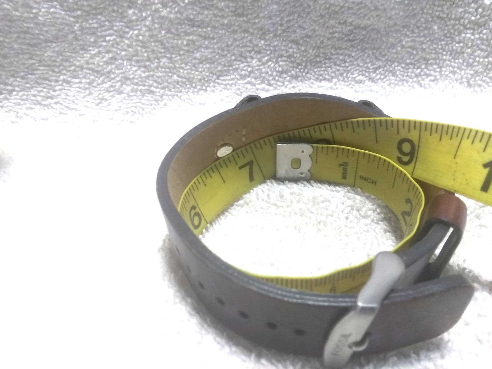Fossil Watch Brown Leather Replacement Band 1 Piece Strap Great Shape