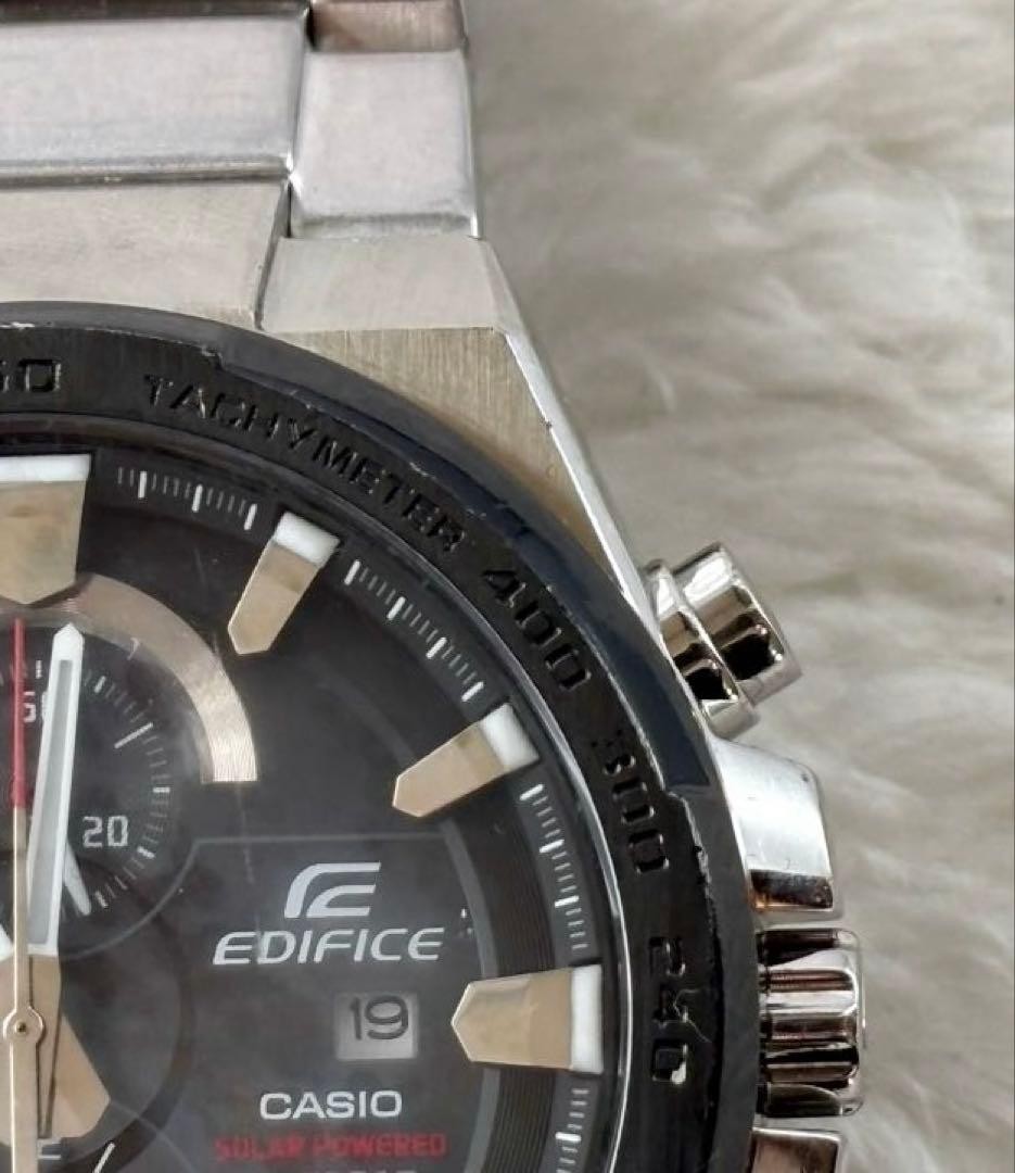 Casio Edifice EFR-541SBDB-1AJF Solar Chronograph Black Mens Watch Japan