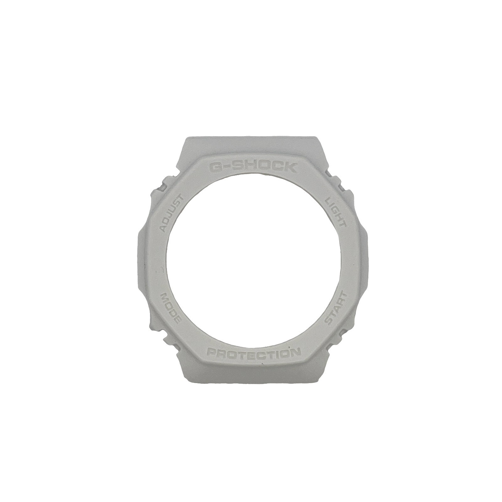 Genuine Casio G-SHOCK GA-2100 Bezel – White Resin Case Cover w/ White Logo OEM