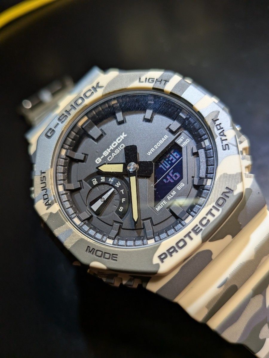 CASIO G SHOCK GA 2100CM 5AJF Camouflage Pattern Ana Digi Watch Discounted Until