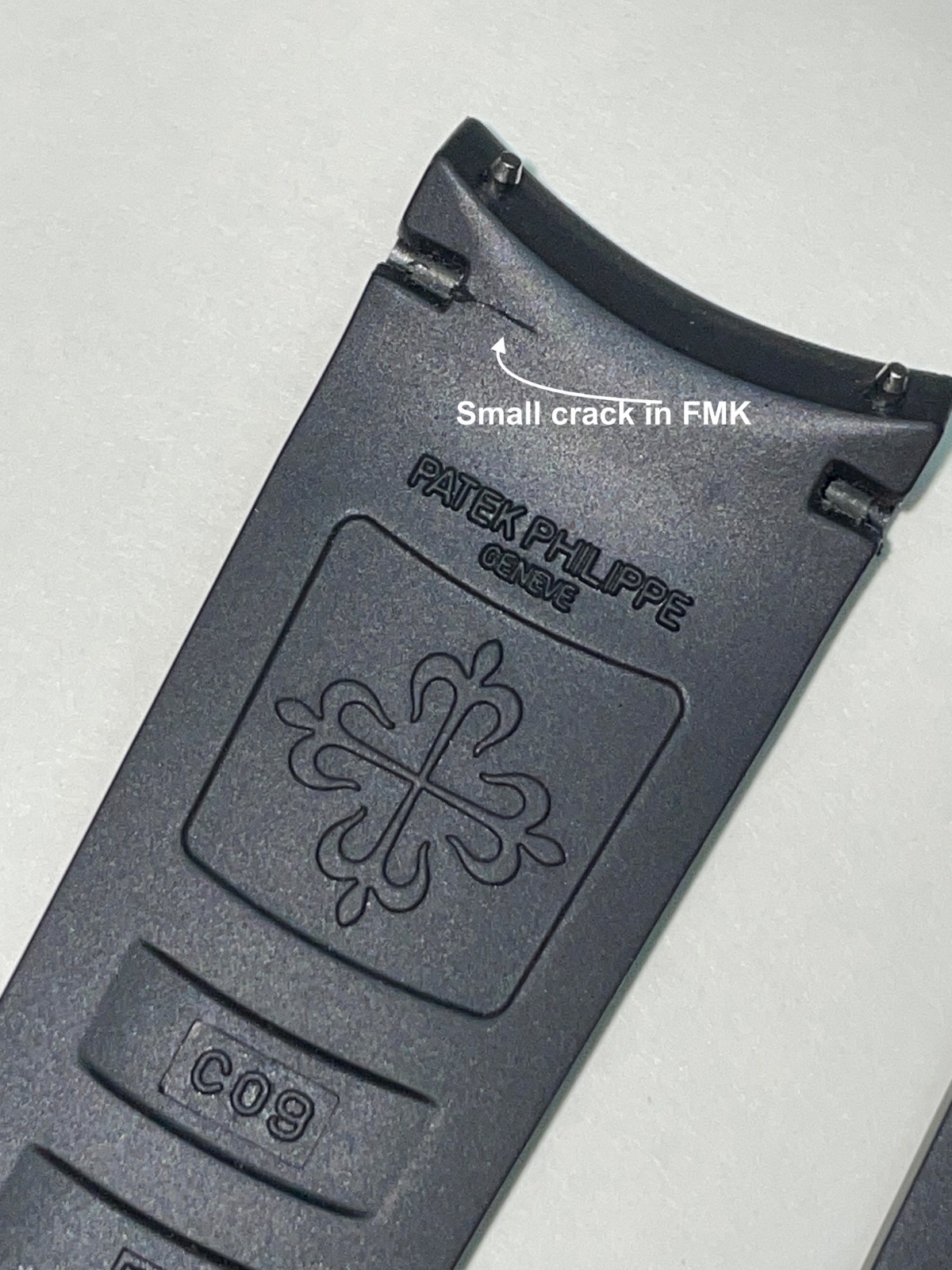 Patek Philippe C09 Polymer Strap for Aquanaut 5167 Cut to 7 Bars Remaining Used