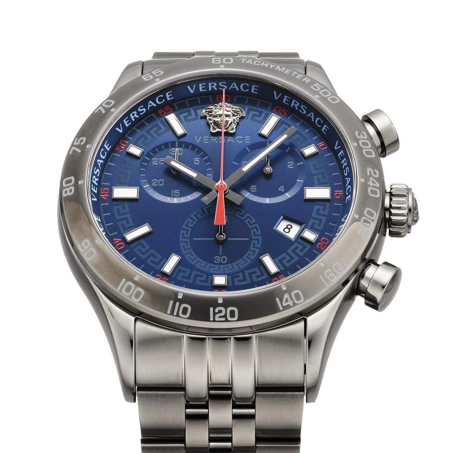 Versace Hellenyium Chronograph VE2U00722 Men’s Swiss Quartz Blue Dial Sapphire
