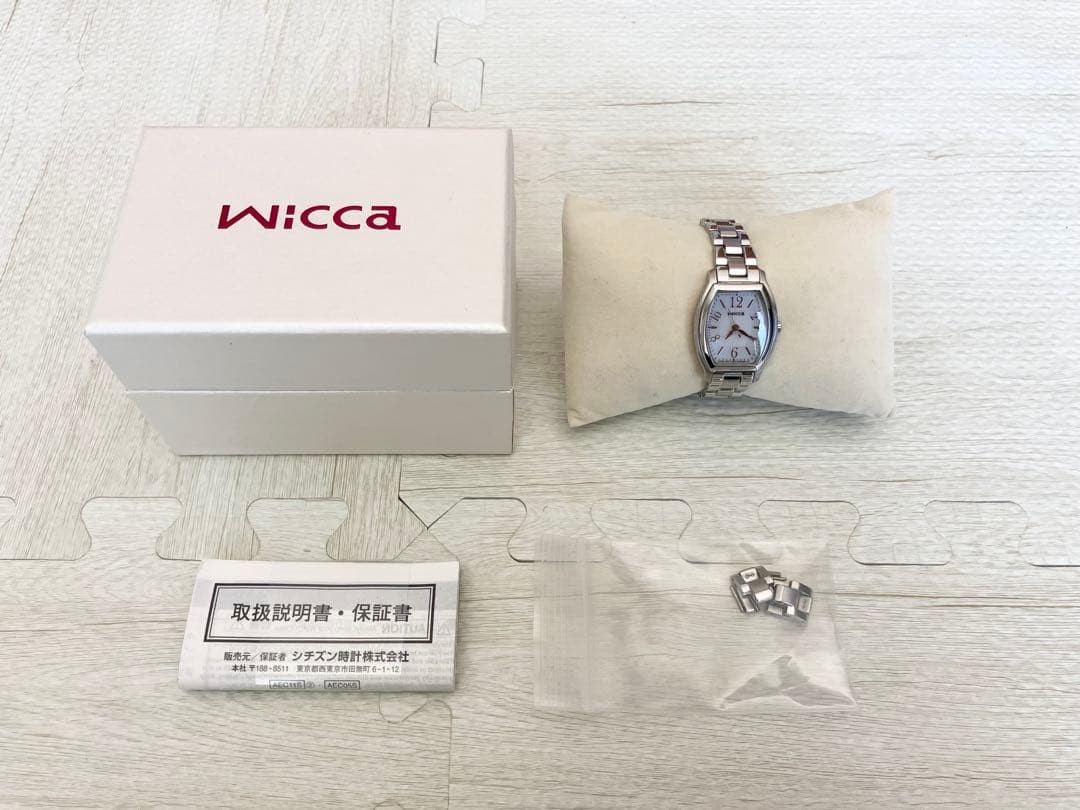 Brand New Citizen wicca ladies’ wristwatch tonneau shape silver with box