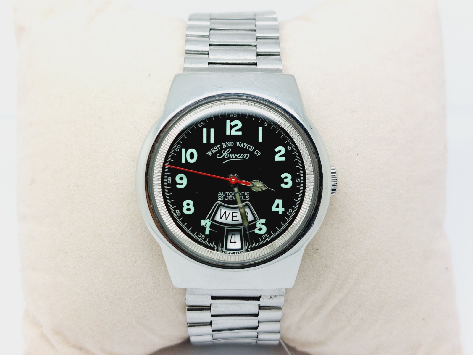 Vintage West End Watch Co Automatic Men’s Watch Day-Date ETA 2846 Swiss Made