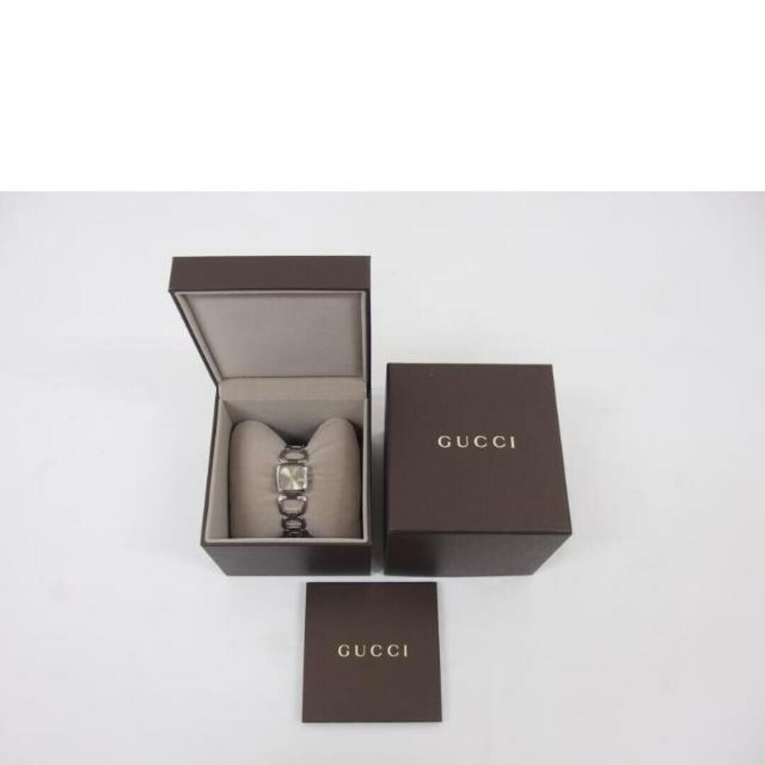 GUCCI G Collection Quartz SS Brown Letters Silver YA125507 Watch