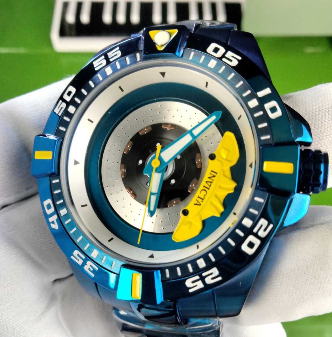 Invicta S1 Rally 37051 Automatic Men Watch 51 mm Blue Steel Zager Exclusive 100M