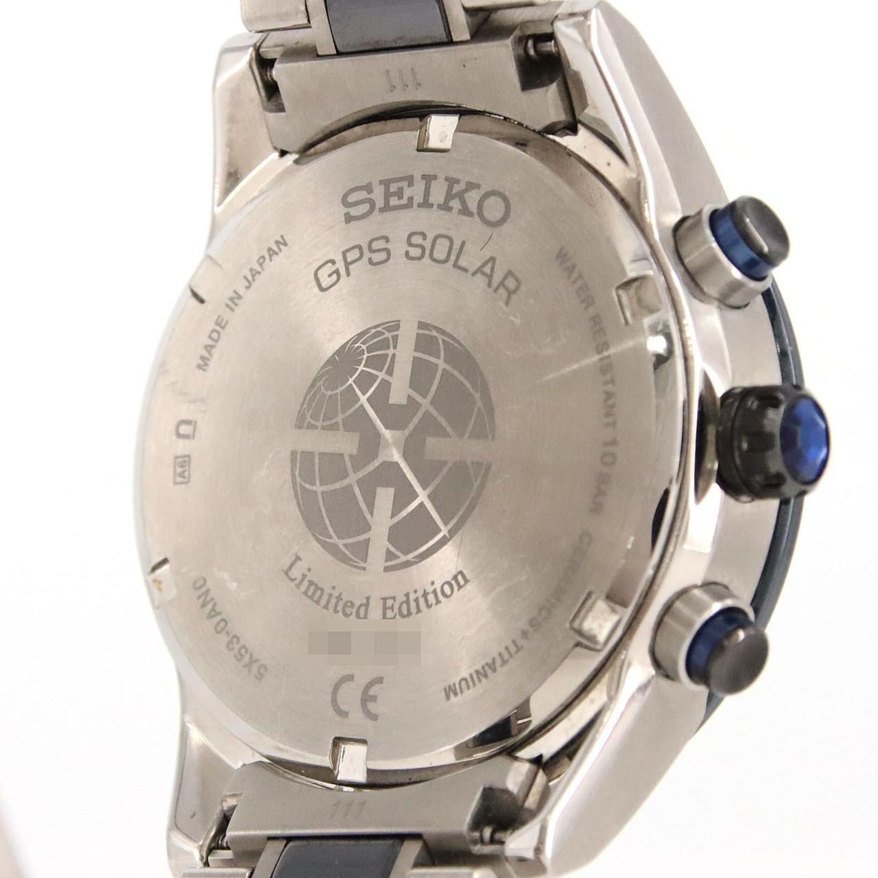 Authentic Seiko Astron GPS Limited 5X53-0AN0/SBXC027 TI Solar Powered Quartz…