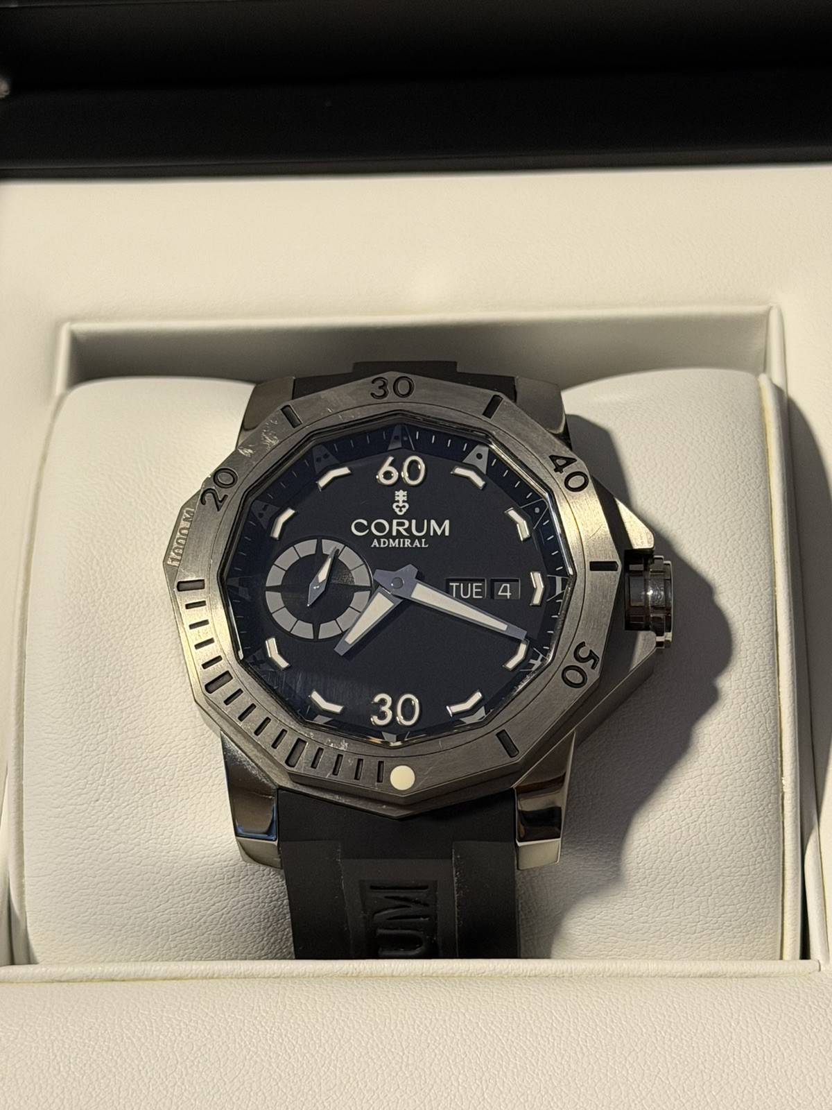 Corum Admiral’s Cup Deep Hull Automatic Black Dial Men’s Swiss Made Dive Watch