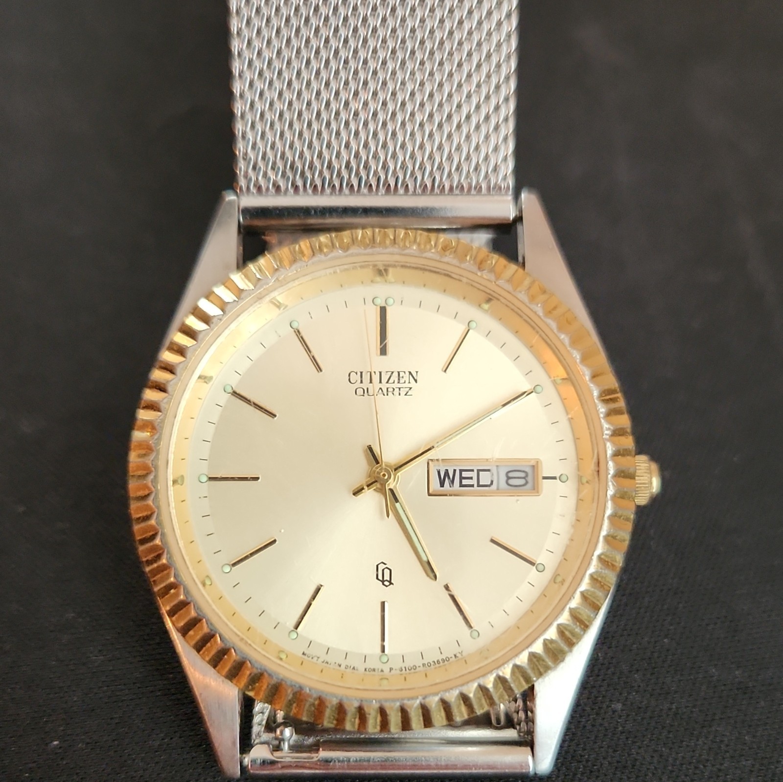 Citizen Quartz Men’s Day/Date RUNNING With New Mesh Band