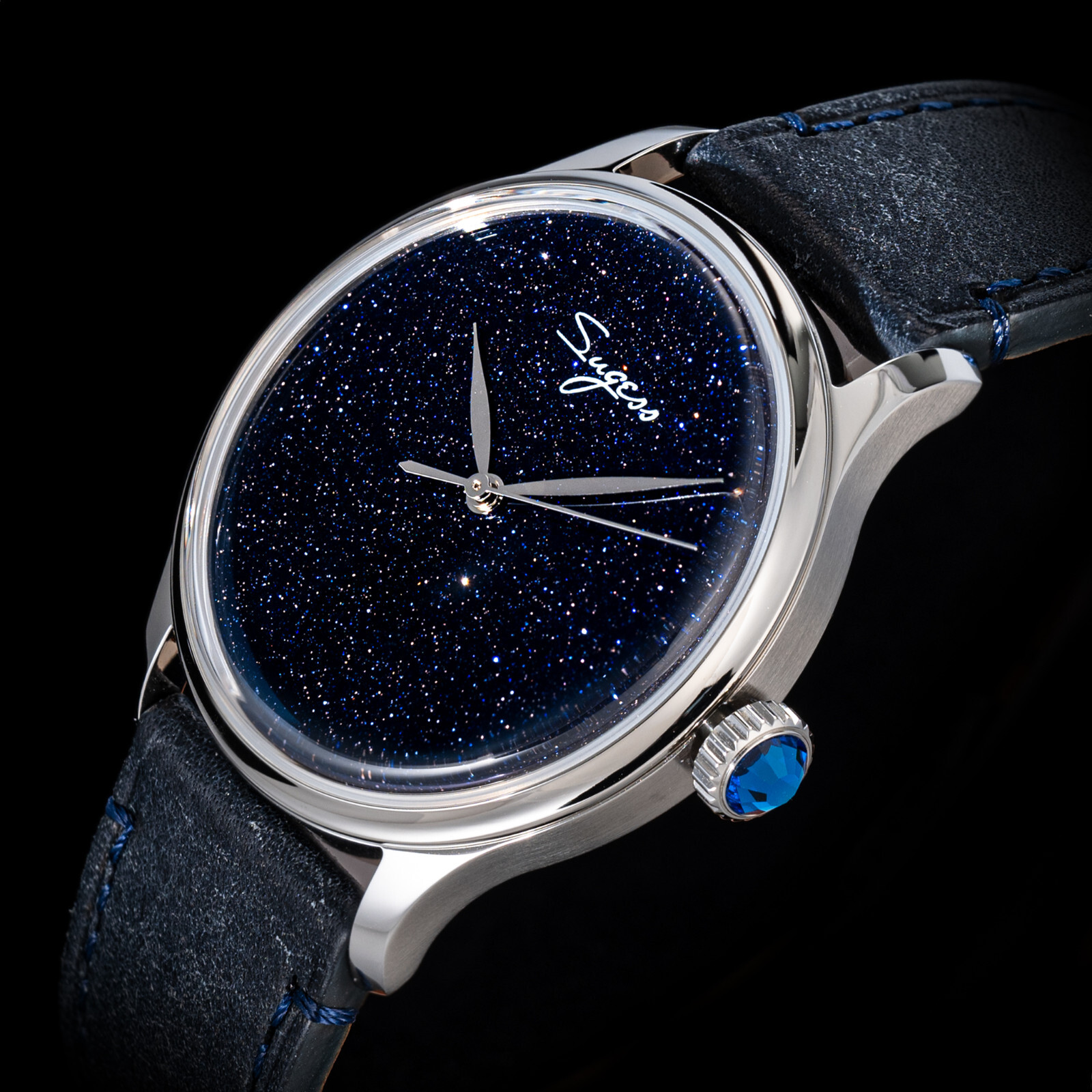 Sugess S455.SA.E Art Master DOMED Sapphire Mechanical Men Watch SEAGULL ST2130
