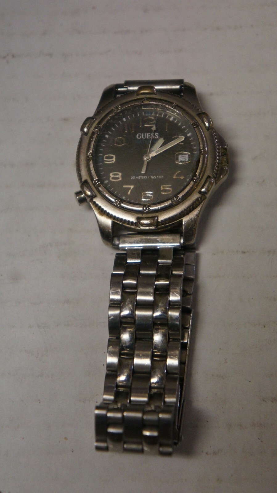 Guess Waterpro Wrist Watch 50 Meters 165 Feet SS Steel PHILLIPINES MVMT