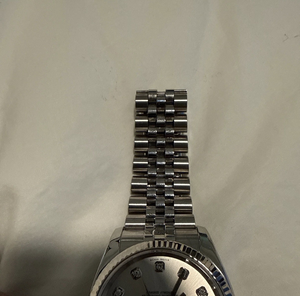Rolex Datejust 36mm Diamond Set, Fluted Bezel, Jubilee, Silver