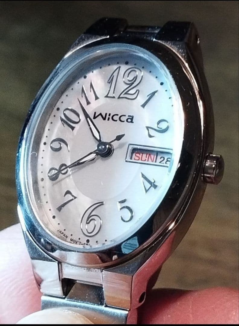 Citizen Wicca Solar Watch Day Date Shell Dial 16 8 cm Analog LS421 Watch