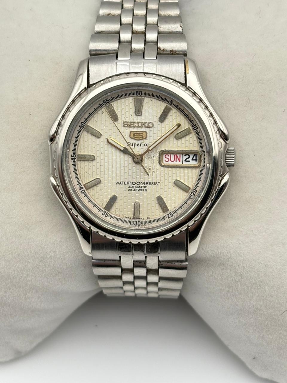 Seiko 5 Superior 7s36-0030 Day/Date Vintage Men’s Watch