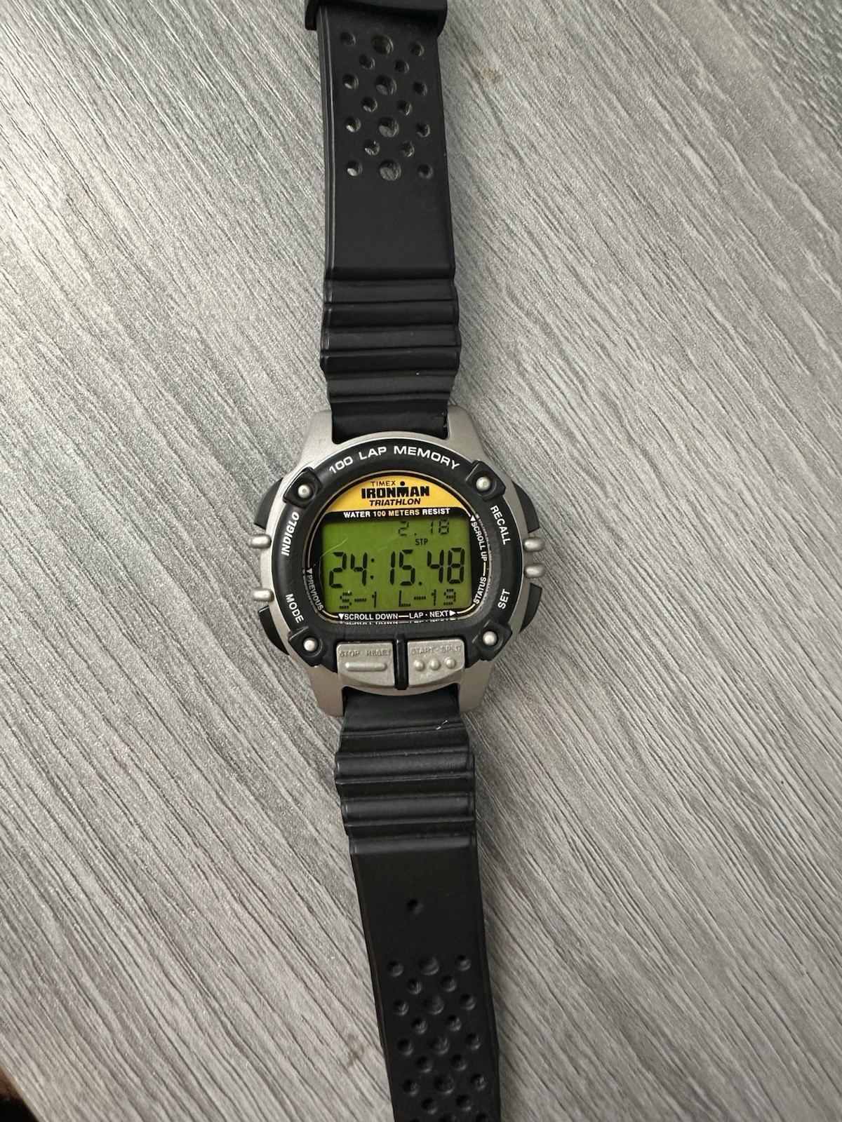 Vtg. Timex Ironman Jocko Willink Watch Men 42mm 100 Lap 2002 100M New Battery