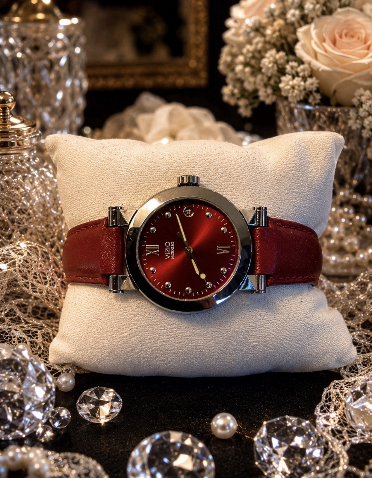 Movado Vizio Extremely Rare, Red Dial Women’s watch