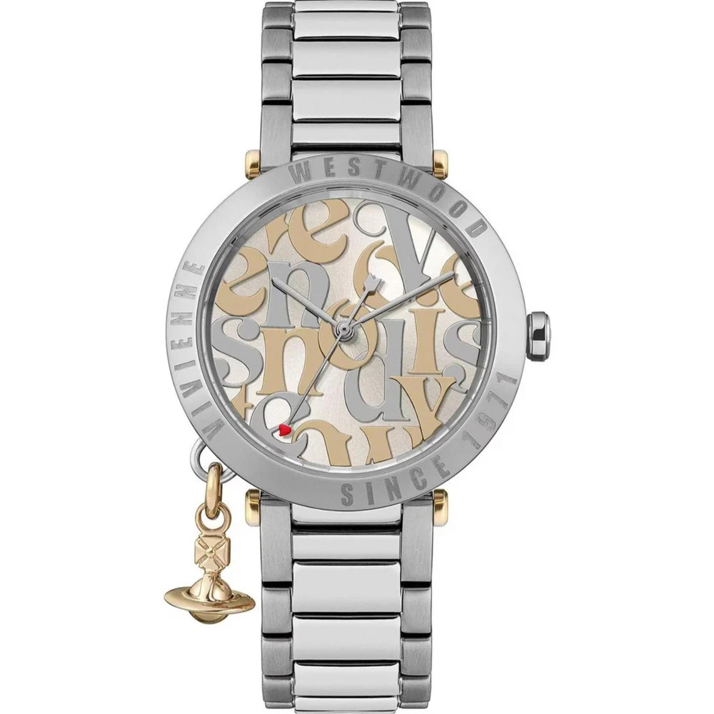 Vivienne Westwood Ladies Watch VV315WSSL Orb Logomania Silver Dial Steel 50M