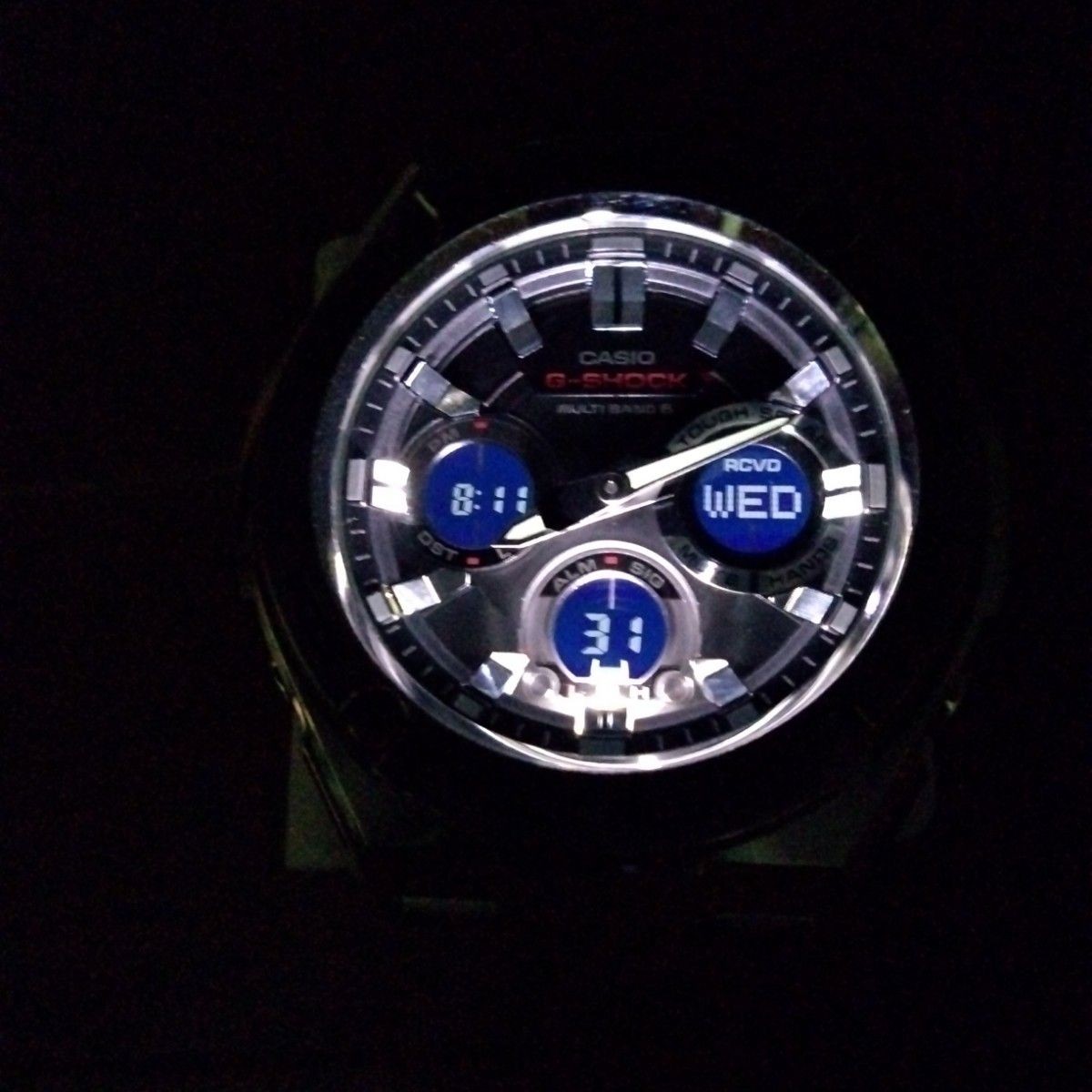 Casio G-Shock GST-W110D Black Silver Solar Watch
