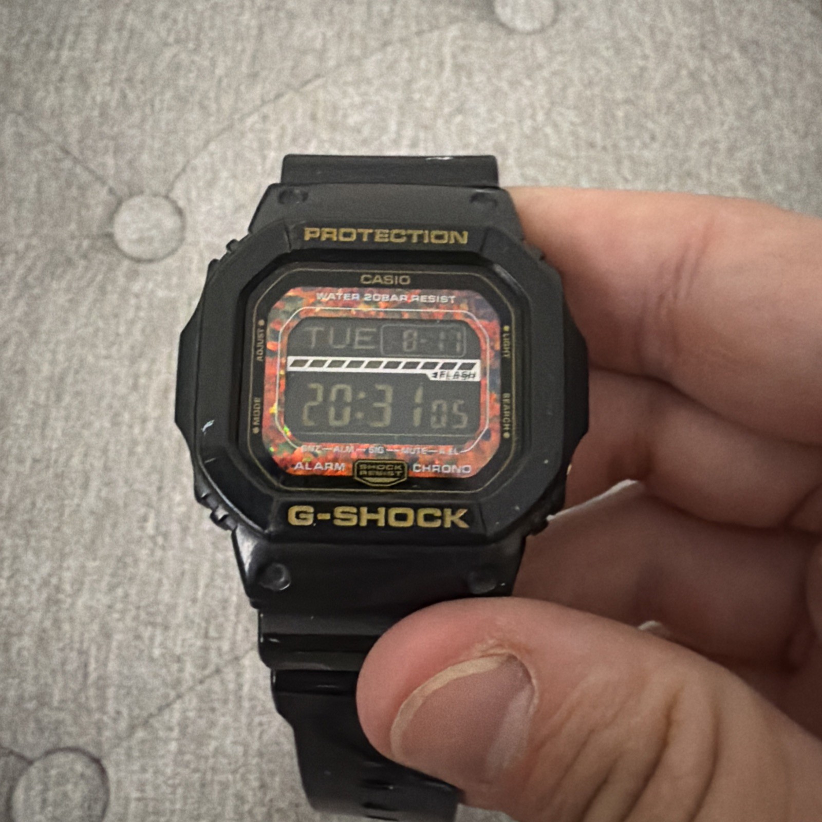 Casio G-shock opal confetti face 3178 GLS-5600KL-1 200M 45mm 2008 RARE