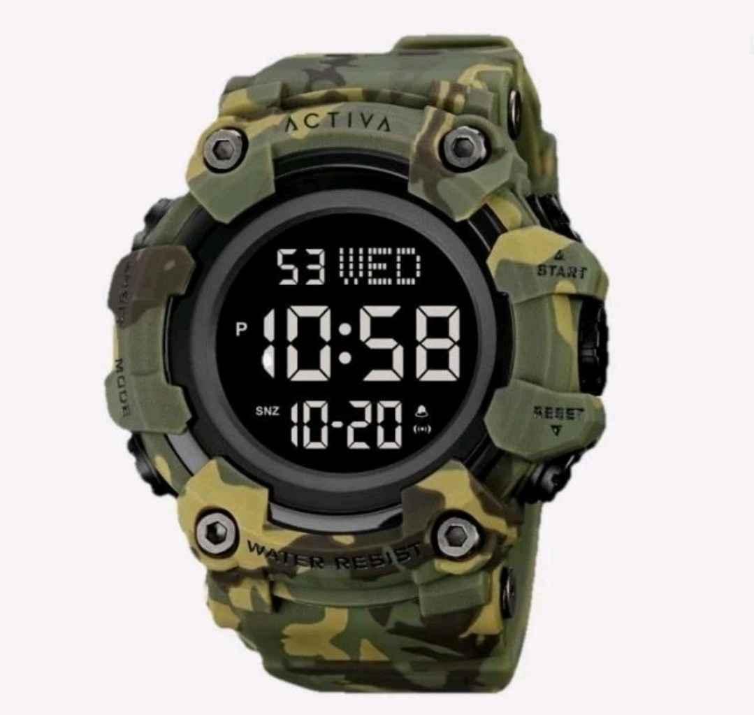 Invicta Activa Digital Men’s Watch – 56mm, Camouflage, Green ACW1968-001 New!!