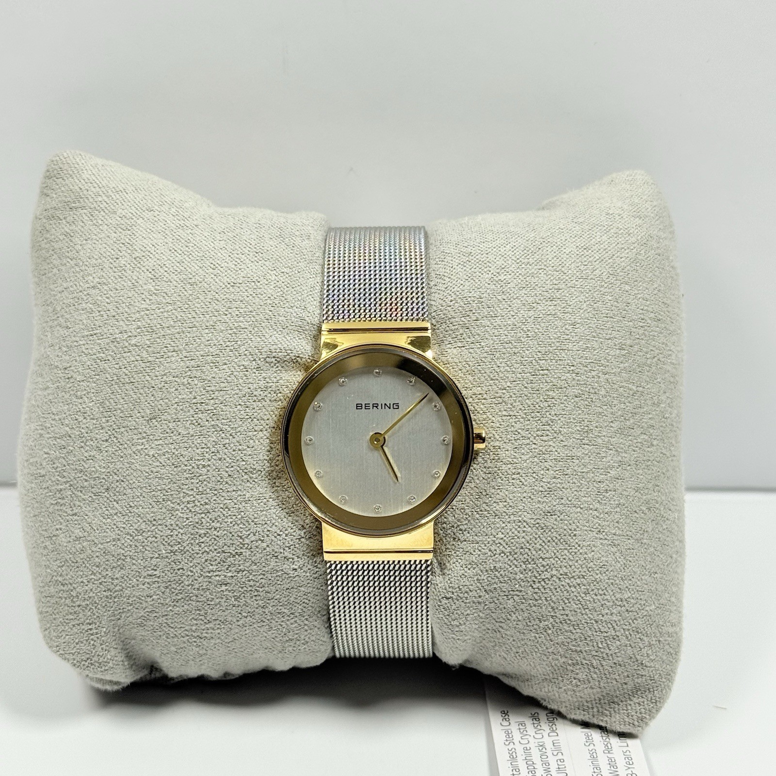 Bering Time Classic Ladies Gold-Plated Mesh Watch 10126-001 Women’s Watch