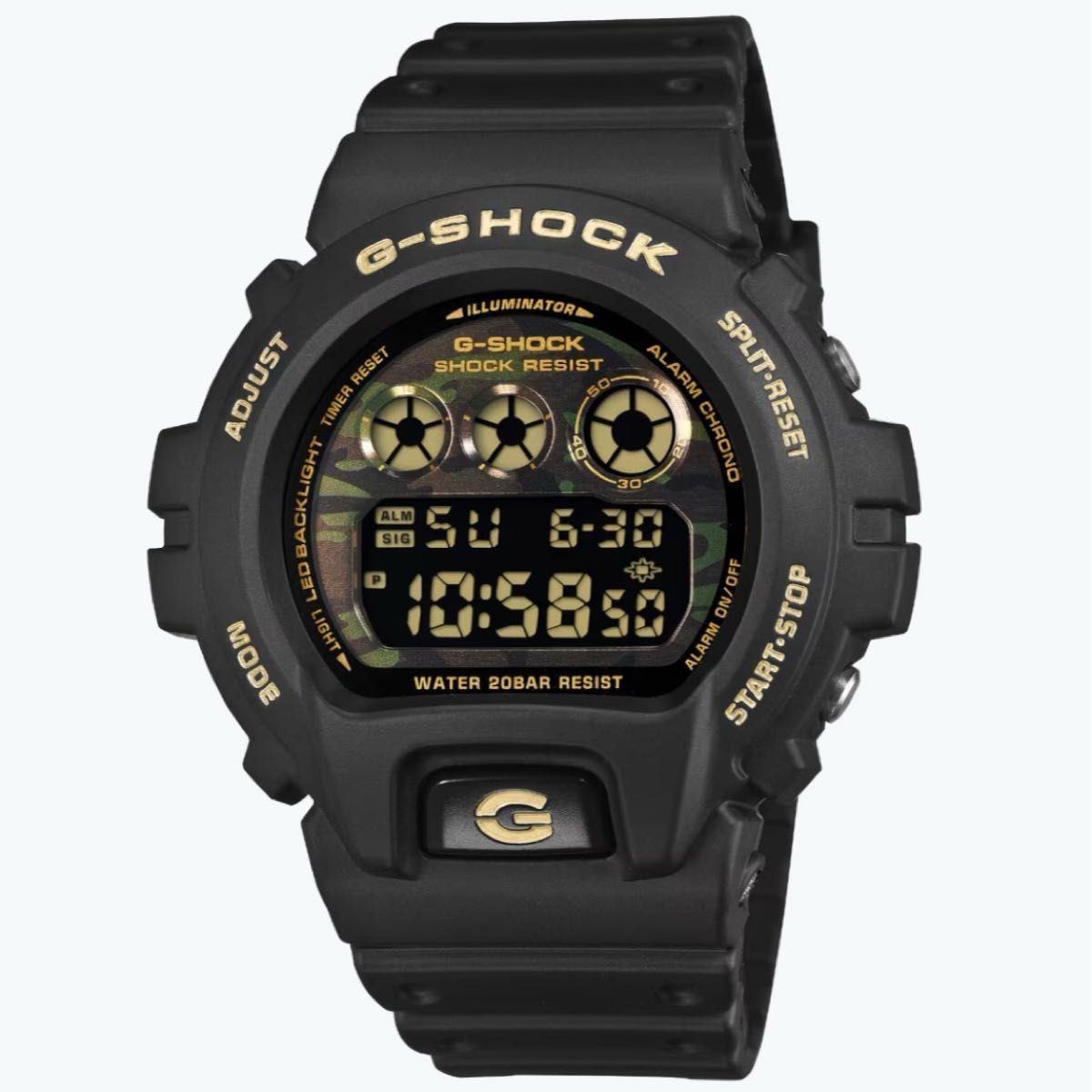 New with DW 6900CF 1JF G SHOCK CAMO AND GOLD Camouflage