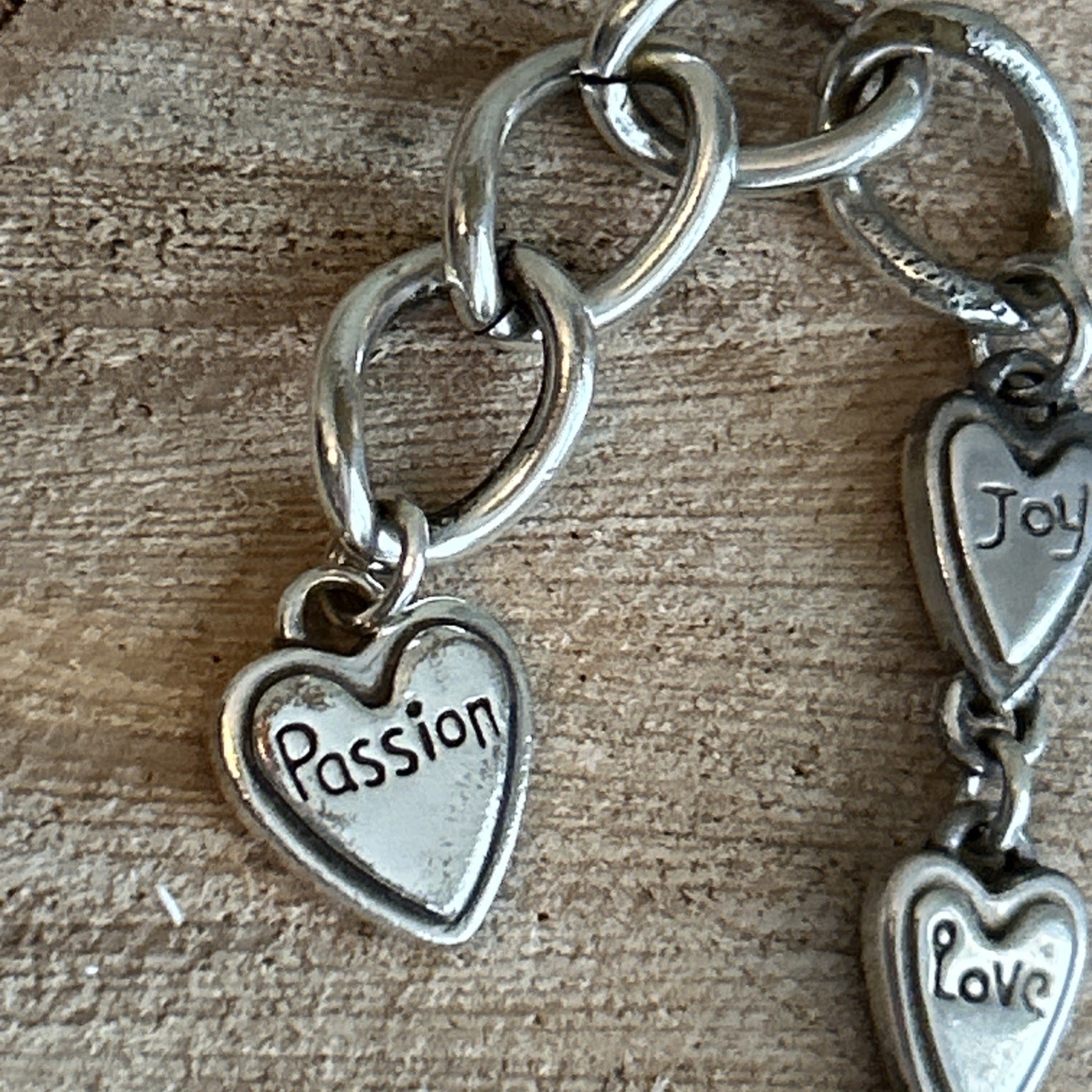 Brighton Piccadilly Watch Silver Plated Heart Links Oval Face Toggle Clasp 7-8″