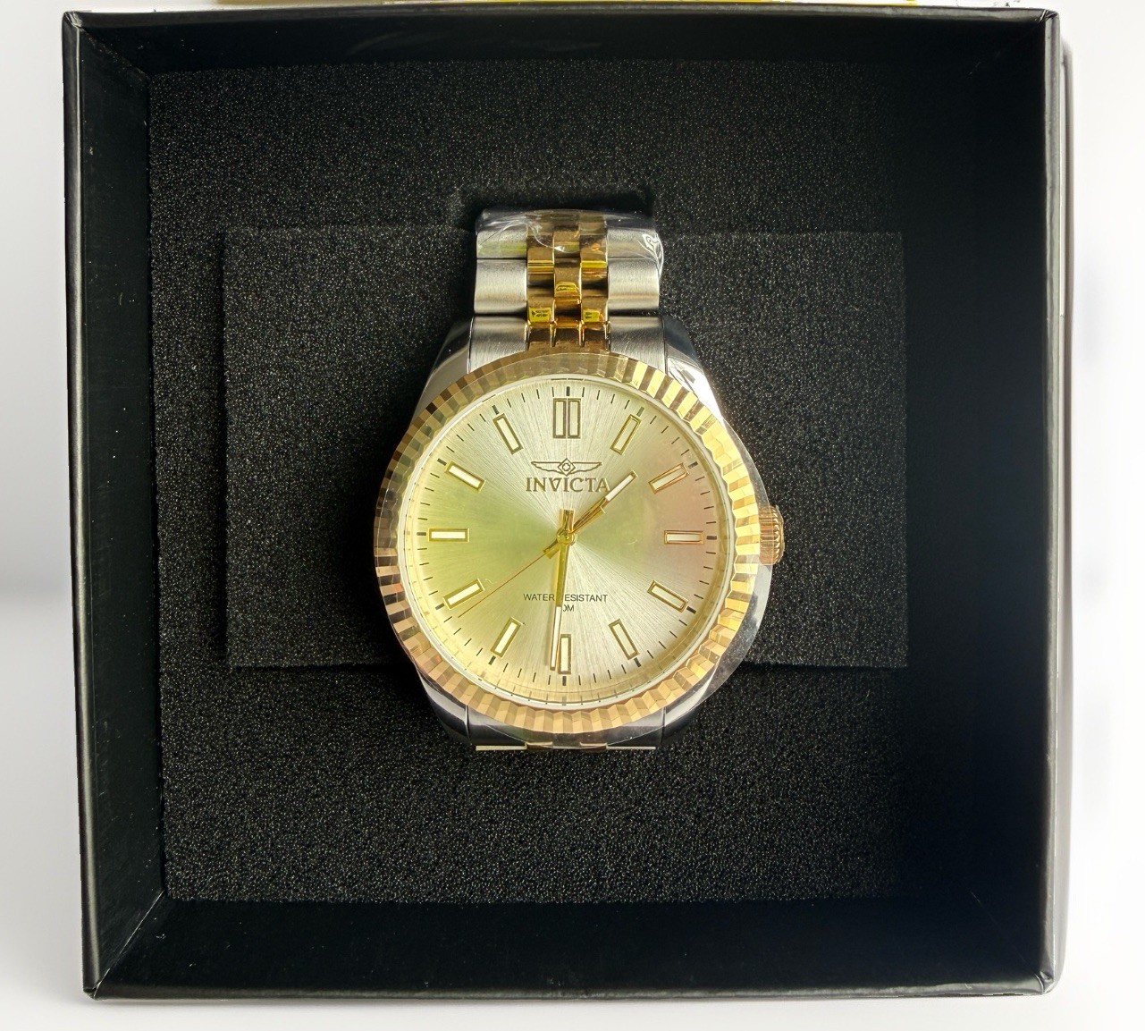 Invicta Specialty Oxford Men’s Watch 43mm Two-Tone Gold Steel 47484 New In Box