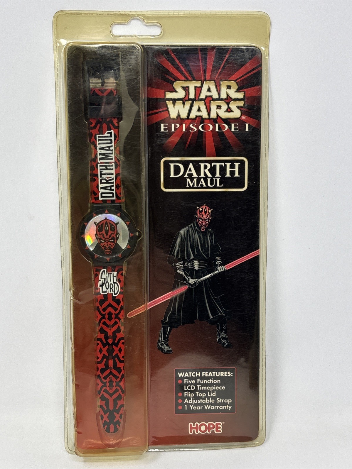 Star Wars Episode I Darth Maul Hope Watch Digital Display New