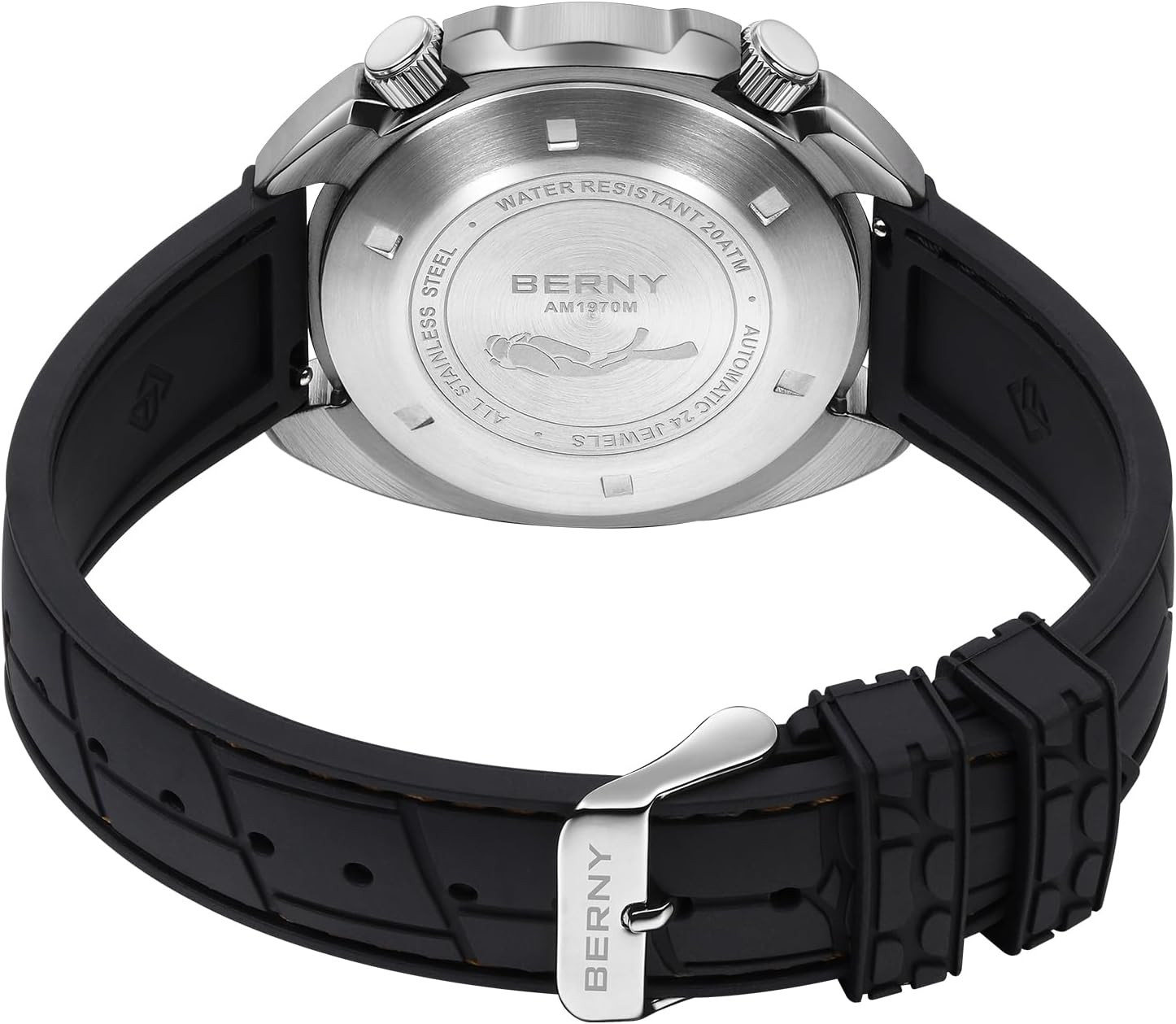 Men’s 200M Waterproof Automatic Dive Watch with Luminous Sapphire Crystal