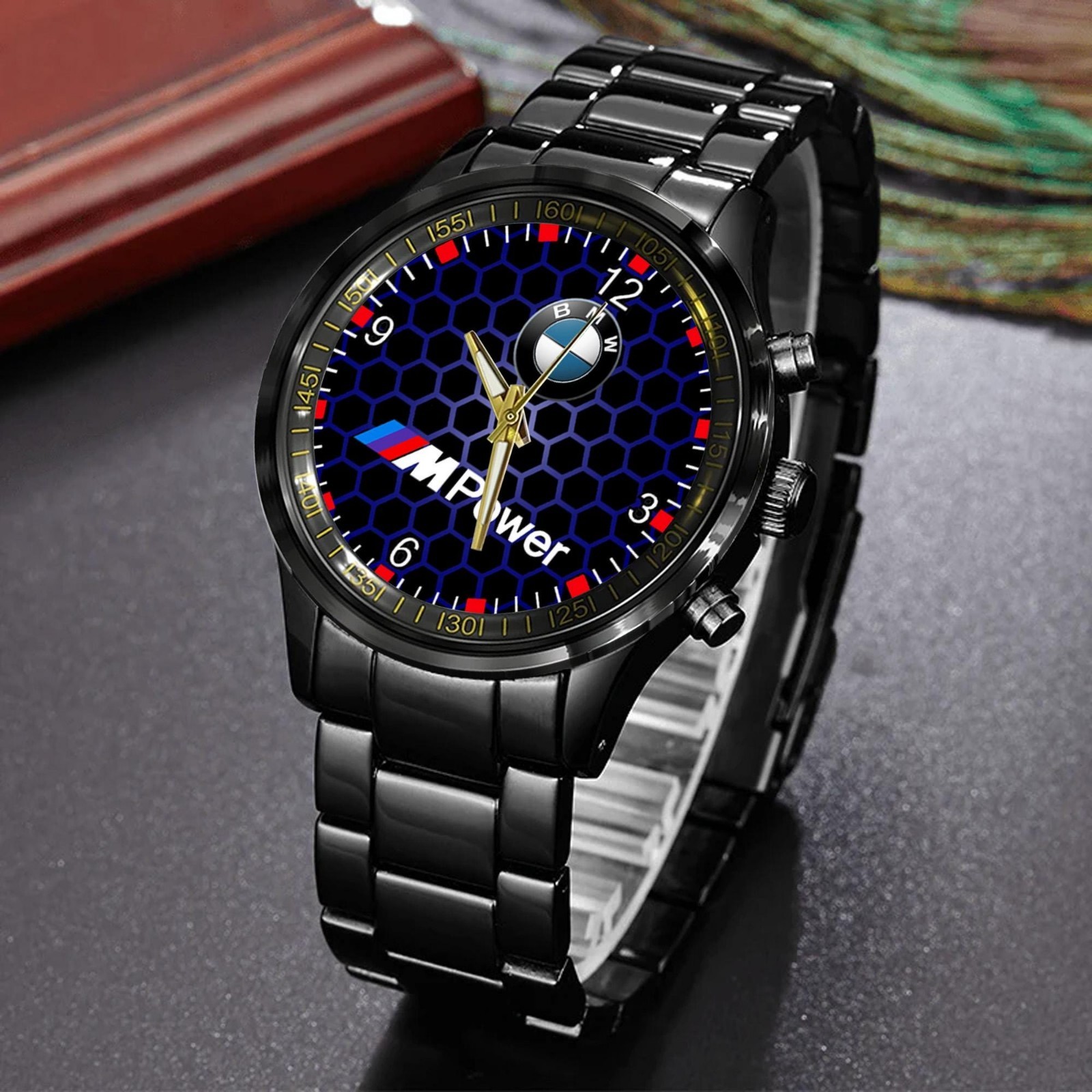 Personalized BMW M High Performance Racing Stainless Steel Watch Car Lover Gift