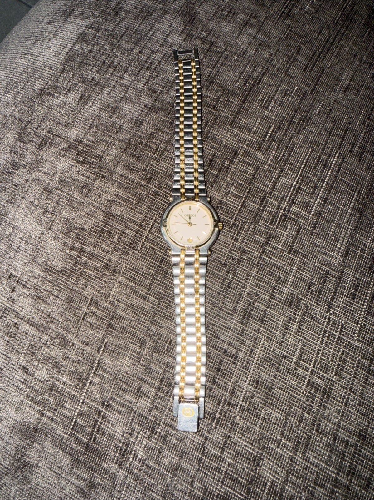 Gucci 9000 L Series Two Tone watch